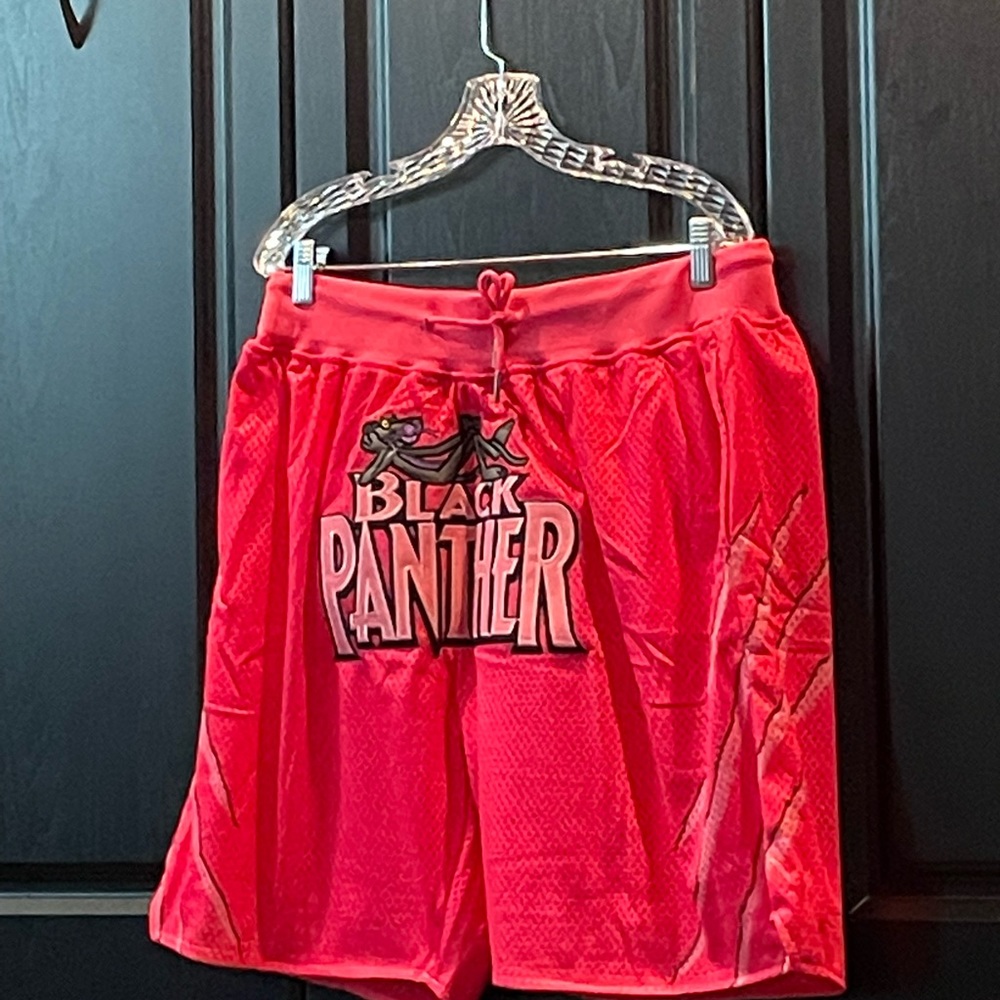 Mens Mesh Black Panther Shorts NWT XL